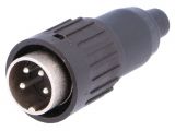 Connector, DIN, plug, installation on conductor 136208