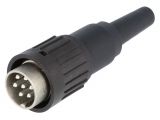 Connector, DIN, plug, installation on conductor 136213