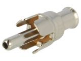 Connector, RCA, socket, installation on conductor
