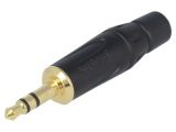 Connector, Stereo 3.5mm, plug, installation on conductor 136360