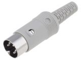 Connector, DIN, plug, installation on conductor 136380