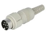 Connector, DIN, plug, installation on conductor 136383