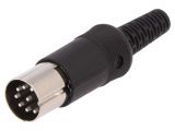 Connector, DIN, plug, installation on conductor