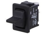 Toggle switch 1818.1102, 6A/250VAC, SP3T, ON-OFF-ON