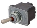 Toggle switch 2NT1-2, 6A/230VAC, DPST, OFF-ON