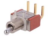 Toggle switch 7101MD9ABE, 0.02A/20VAC, SPDT, ON-ON