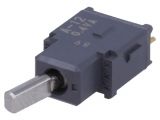Toggle switch A12HP, 0.01A/28VAC, SPDT, OFF-ON