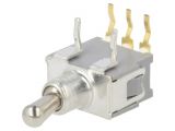 Toggle switch ATE1D-5M3-10-Z, 0.05A/48VAC, SPDT, ON-ON