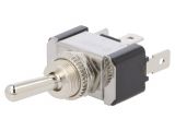 Toggle switch R13-7-01-HWR, 20A/12VDC, SP3T, ON-OFF-ON