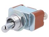 Toggle switch S305T, 15A/125VAC, SPDT, ON-(OFF)