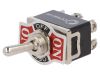 Toggle switch KN3(C)203AA3, 10A/250VAC, DP3T, ON-OFF-ON