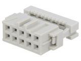 Connector IDC, 10 contacts, plug, 2.5mm, 1-215911-0