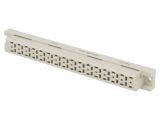 Connector DIN, 32 contacts, socket, straight, 100-032-432
