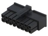 Съединител проводник-платка, 16 контакта, щепсел, 3mm, 10127716-16LF