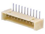 Connector wire-board, 10 contacts, socket, 90°, 1.25mm, 125SH-A-10-TR