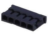 Connector wire-board, 5 contacts, plug, 1.2mm, 12CH-A4-05-BK