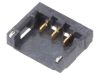 Connector wire-board, 3 contacts, socket, vertical, 1.2mm, 12SH-A4-03-GS-SMT-BK