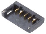 Connector wire-board, 5 contacts, socket, vertical, 1.2mm, 12SH-A4-05-GS-SMT-BK