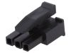 Connector wire-wire, 3 contacts, plug, straight, 3mm, 1445022-3