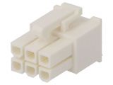 Connector wire-board, 6 contacts, plug, 4.2mm, 1586765-6