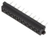 Connector Micro-Match, 20 contacts, socket, straight, 2-2178710-0