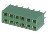 Connector pin header type, 12 contacts, socket, straight, 2.5mm, 215307-6