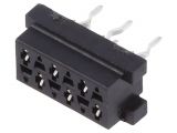 Connector Micro-Match, 6 contacts, socket, straight, 2178710-6