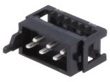 Connector Micro-Match, 6 contacts, plug, mm, 2178712-6