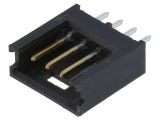 Connector wire-board, 4 contacts, socket, straight, 2.5mm, 280371-2