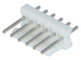 Connector wire-board, 6 contacts, socket, straight, 2.5mm, 640456-6