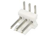 Connector wire-board, 3 contacts, socket, 90°, 2.5mm, 640457-3