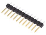 Connector pin header type, 12 contacts, pin strips, straight, 2.5mm, 68000-212HLF