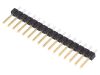 Connector pin header type, 16 contacts, pin strips, straight, 2.5mm, 68000-216HLF