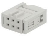 Connector IDC, 6 contacts, plug, 2.5mm, 71600-006LF