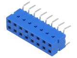 Connector wire-board, 16 contacts, socket, straight, 2.5mm, 71991-808LF