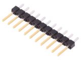 Connector pin header type, 11 contacts, pin strips, straight, 2.5mm, 77311-818-11LF