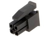 Connector wire-board, 4 contacts, plug, 3mm, 794617-4