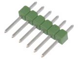 Connector pin header type, 6 contacts, pin strips, straight, 2.5mm, 826926-6