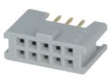 Connector IDC, 10 contacts, socket, straight, 2.5mm, 8510-4500PL