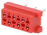 Connector Micro-Match, 6 contacts, socket, straight, 215079-6