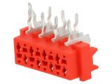 Connector Micro-Match, 8 contacts, socket, 90°, 7-215460-8