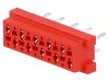 Connector Micro-Match, 10 contacts, socket, straight, 8-215079-0