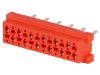 Connector Micro-Match, 12 contacts, socket, straight, 1-215079-2