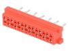 Connector Micro-Match, 14 contacts, socket, straight, 8-215079-4