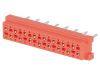 Connector Micro-Match, 16 contacts, socket, straight, 1-215079-6