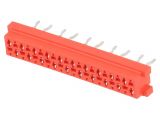Connector Micro-Match, 20 contacts, socket, straight, 9-215079-0