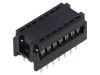 Connector IDC, 14 contacts, adapter, mm, DS1019-14NB2B