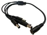 Захранващ конектор с кабел, за LED лента или видеокамера, 8x 5.5x2.5mm, 0.4m