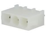 Connector wire-board, 3 contacts, socket, straight, 6.35mm, DME-03-S-S