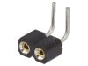 Connector pin header type, 2 contacts, socket, 90°, 2.5mm, DS1002-01-1*2R13